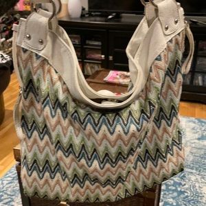 Sparkly boho shoulder bag